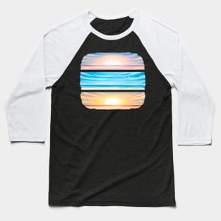 The beach in the morning, afternoon and evening Baseball T-Shirt